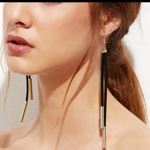 Boutique Jewelry - NEW "Festival Girl" Trendy Leather Tassel Earrings